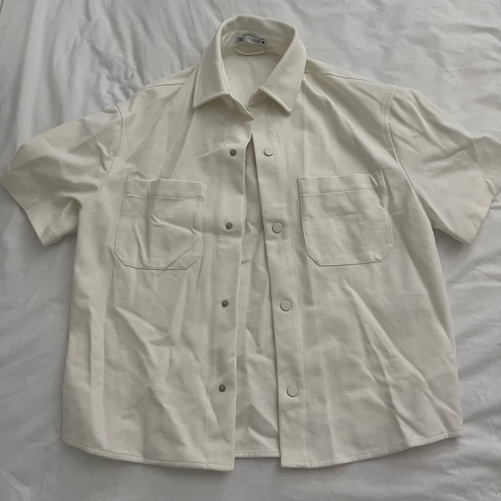 Men's Cream Shirt ZARA